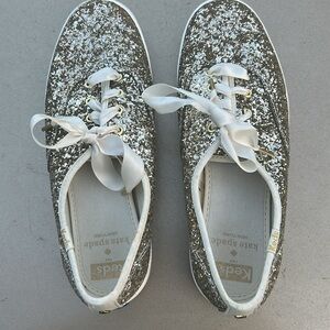 Kate Spade x Keds New York Champion Glitter Sneakers size 6.5- like new